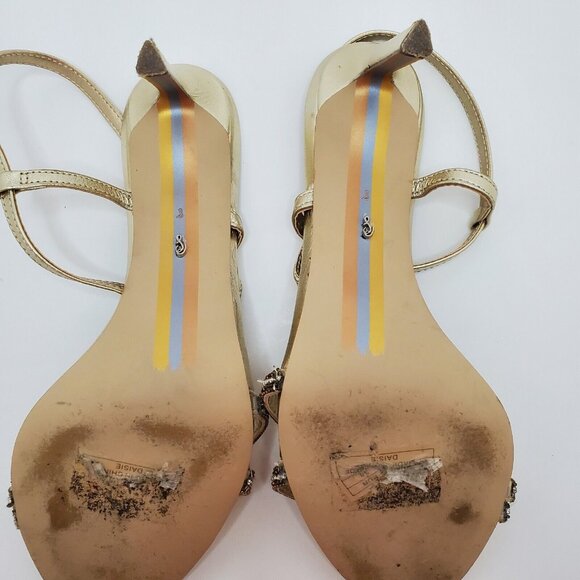 Sam Edelman Women's Daisie Sandal  Gold Size 8 M - Picture 6 of 11